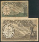 BARCELONA. 10 Céntimos y 2´50 Pesetas. 14 de Septiembre de 1936. (González: 6878, 6882). MBC.