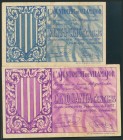 VILAMAJOR (BARCELONA). 25 Céntimos y 50 Céntimos. 10 de Septiembre de 1937. (González: 10768,10769). MBC+.