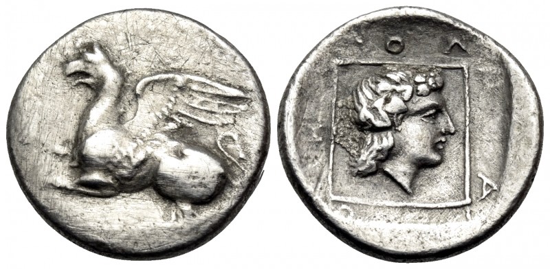 THRACE. Abdera. Circa 395-360 BC. Tetrobol (Silver, 15.5 mm, 2.32 g, 1 h), struc...