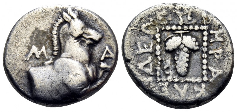 THRACE. Maroneia. Circa 386/5-348/7 BC. Triobol (Silver, 14 mm, 2.42 g, 11 h), s...