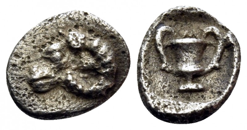 THRACE. Maroneia(?). 5th-4th centuries BC. Hemiobol (Silver, 7 mm, 0.25 g, 9 h)....