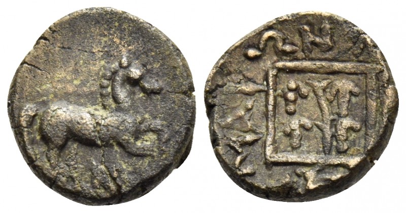 THRACE. Maroneia. Circa 398/7-348/7 BC. (Bronze, 13 mm, 2.60 g, 6 h). Horse pran...
