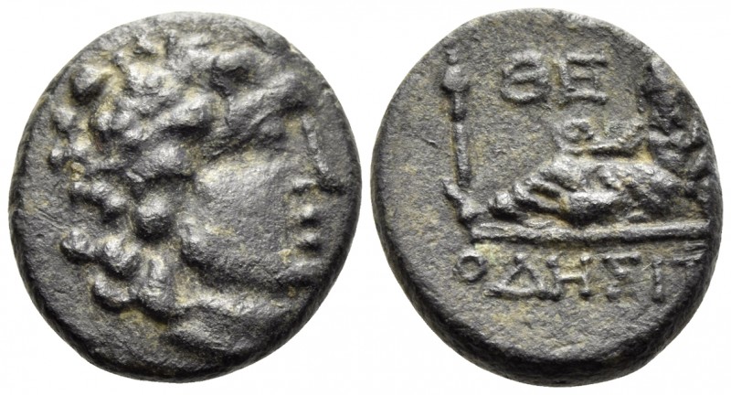 THRACE. Odessos. Circa 115/05-72/1 BC. (Bronze, 16 mm, 3.42 g, 12 h). Laureate h...