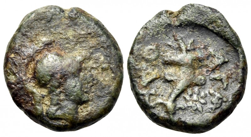 THRACE. Odessos. Circa 89-85 BC. (Bronze, 13 mm, 1.96 g, 12 h), struck under the...