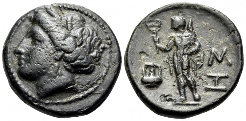 THRACE. Sestos. Circa 300 BC. Trichalkon (Bronze, 18 mm, 4.85 g, 12 h). Wreathed...