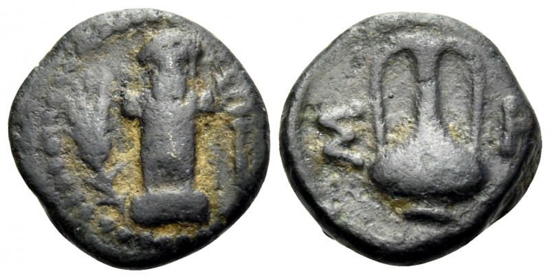 THRACE. Sestos. Circa 300 BC. Chalkous (Bronze, 11 mm, 1.16 g, 11 h). Facing her...