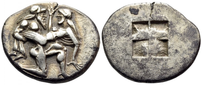 ISLANDS OFF THRACE, Thasos. Circa 480-463 BC. Stater (Silver, 24.5 mm, 8.97 g). ...