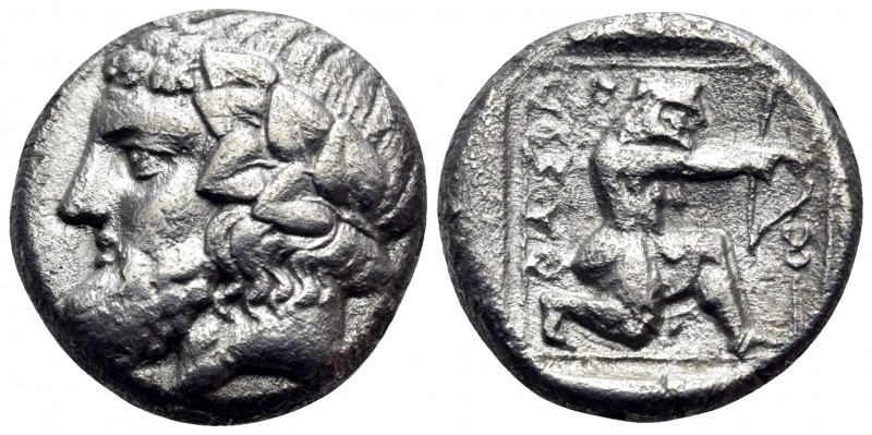 ISLANDS OFF THRACE, Thasos. Circa 411-340 BC. Drachm (Silver, 14.5 mm, 3.52 g, 8...