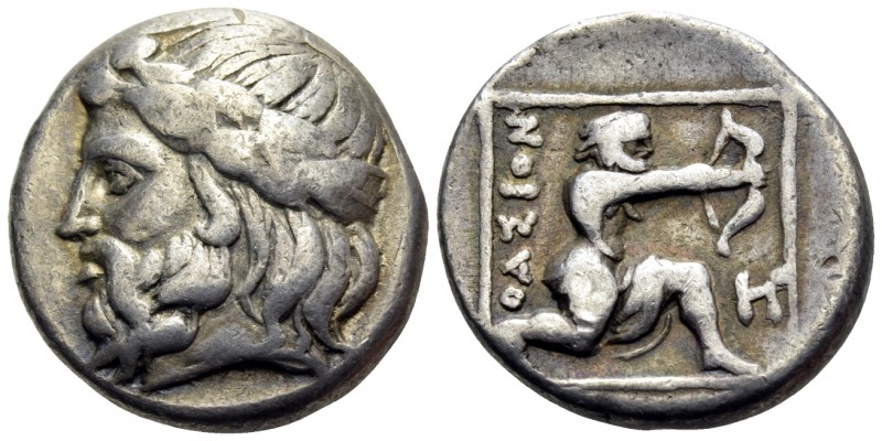 ISLANDS OFF THRACE, Thasos. Circa 340-300 BC. Didrachm (Silver, 18 mm, 6.95 g, 7...
