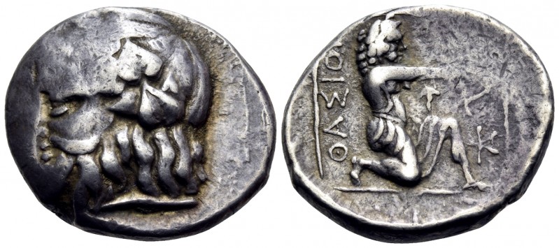 ISLANDS OFF THRACE, Thasos. Circa 340-300 BC. Didrachm (Silver, 20 mm, 7.16 g, 1...