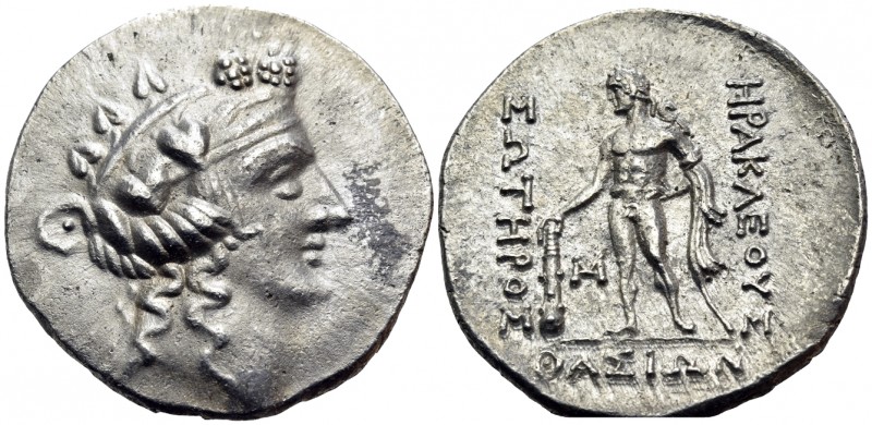 ISLANDS OFF THRACE, Thasos. Circa 148-90/80 BC. Tetradrachm (Silver, 32 mm, 16.8...