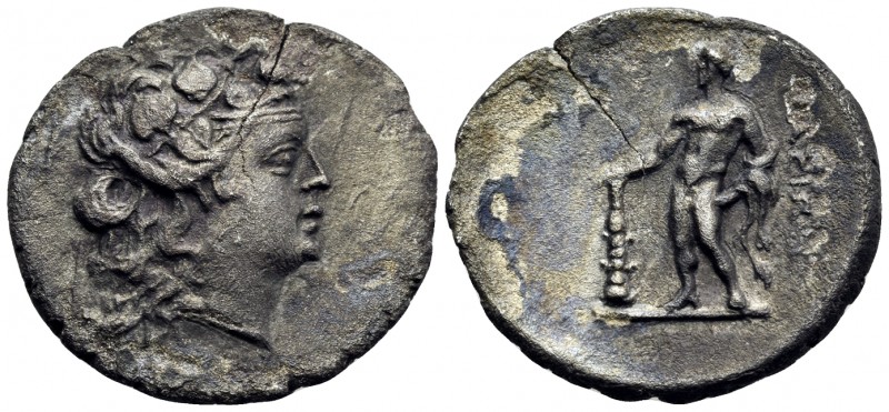 ISLANDS OFF THRACE, Thasos. Circa 168/7-148 BC. Drachm (Silver, 20 mm, 3.68 g, 1...