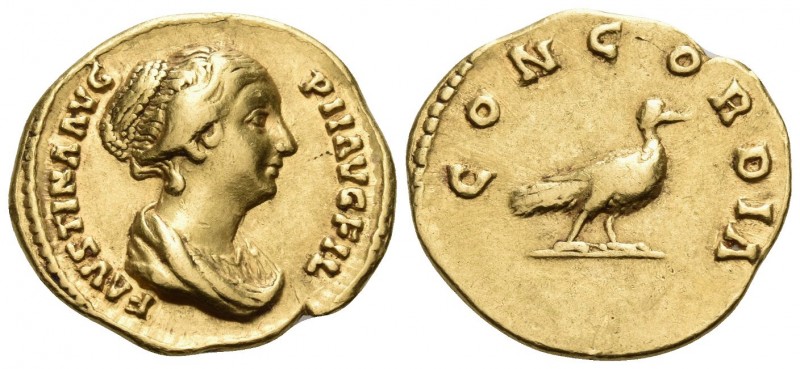 Faustina Junior, Augusta, 147-175. Aureus (Gold, 19.5 mm, 7.26 g, 5 h), struck u...