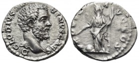Clodius Albinus, as Caesar, 193-195. Denarius (Silver, 18 mm, 2.59 g, 5 h), Rome, 193. D CLODIVS AL-BINVS CAES Bare head of Clodius Albinus to right. ...