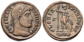 Constantine I, 307/310-337. Follis (Bronze, 20 mm, 2.98 g, 6 h), Constantinople, 6th officina, 327-328. CONSTANTI-NVS MAX AVG Diademed head of Constan...