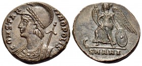 Commemorative Series, 330-354. Follis (Bronze, 17 mm, 3.07 g, 11 h), struck under Constantine I the "Great", Antioch, 10th officina, 333-335. CONSTAN-...