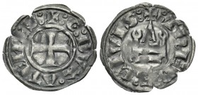 CRUSADERS. Duchy of Athens. Guy II de la Roche, 1287-1308. Denier Tournois (Billon, 19 mm, 0.79 g, 9 h). +:G: DVX• ATENES: around cross pattée. Rev. +...