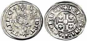 CRUSADERS. Lusignan Kingdom of Cyprus. Henry II, king of Cyprus & Jerusalem, 1285-1324. Gros (Silver, 21 mm, 2.26 g, 7 h), Gros petit, second reign, 1...