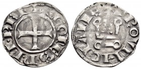 FRANCE, Provincial. Provence. Charles I d'Anjou, 1246-1266. Denier Tournois (Billon, 18 mm, 0.77 g, 11 h). + K· CO: P· FI· RE· F around cross pattée. ...