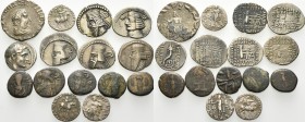 ORIENTAL GREEK. Circa 2nd century BC -3rd century AD. (58.00 g). A Lot of Fifteen Silver and Bronze coins, featuring examples from the Seleucid Empire...