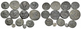 GREEK & ROMAN IMPERIAL. Circa 4th century BC - 3rd century AD. (81.00 g). Lot of Thirteen Silver and Bronze coins, including Greek and Roman provincia...