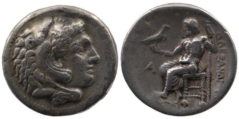 Alexander III Kings of Macedonia, Fourrée Tetradrachm Perga 221-220 BC. 
Head of...