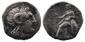 Kings of Thrace. Macedonian. Lysimachos 305-281 BC. AR
3,47 gr. 18 mm