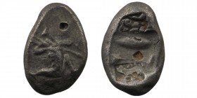 Achaemenid Kingdom. Darios I to Xerxes II. Ca. 485-420 B.C. AR siglos
5,27 gr. 13 mm
