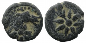 PONTOS. Uncertain, possibly Amisos. Ae. Struck under Mithradates VI (Circa 119-100 BC)
1,57 gr. 13 mm