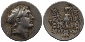 Kings of Cappadocia, Ariarathes V Eusebes AR Drachm. 163-130 BC.
Drachm AR
4,07 gr. 18 mm