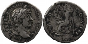 Hadrian AR Denarius. Rome, AD 117. AR
3,05 gr. 19 mm
