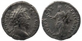 Marcus Aurelius AR Denarius. Rome, AD 168-169. 
3,11 gr. 18 mm
