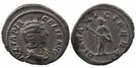 Julia Domna (mother of Caracalla) AR Denarius. Rome, AD 211-217. 
IVLIA PIA FELIX AVG, draped bust right 
Rev: DIANA LVCIFERA, Diana standing left, ho...