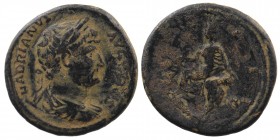 SYRIA, Seleucis and Pieria. Antioch. Hadrian, 117-138. AE
Rome (for circulation in Syria), 125 - 128
Laureate and draped bust right.
Rev: Tyche seated...