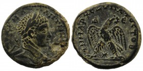 SYRIA, Seleucis and Pieria. Antioch. Elagabalus. 218-222 AD .AE 
AYT K M A ANTWNEINOC CEB, laureate head right, with slight drapery over far shoulder
...