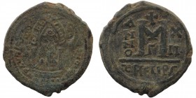 Mauricius Tiberius (582-602 AD). AE Follis Theoupolis (Antiochia)
11,61 gr. 29 mm