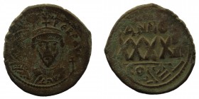 Phocas. 602-610. AE follis. Constantinople mint
11,34 gr. 30 mm