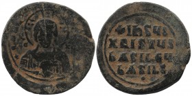 Anonymous follis, time of Basil II and Constantine VIII (970 – 1092). AE Follis 
14,13 gr. 33 mm