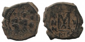 Heraclius, with Martina and Heraclius Constantine Æ Follis. Cyzicus mint
11,07 gr. 26 mm