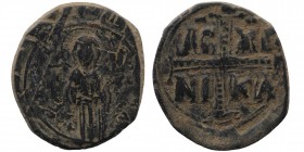 Anonymous (attributed to Michael IV). Ca. 1034-1041. AE Follis
13,46 gr. 29 mm