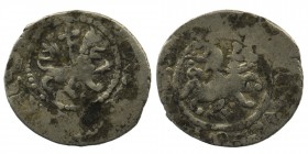 Armenian Kingdom, Cilician Armenia. Hetoum I. 1226-1270. AE kardez. Sis mint. 
Obv: Hetoum seated facing on throne adorned with lions, holding lis-tip...