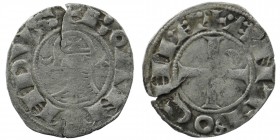 CRUSADERS. Bohemond III (1149-1163). Denier. Antioch. AR
0,76 gr. 18 mm