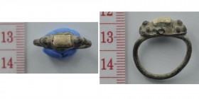 Ancients bronze ring with stone