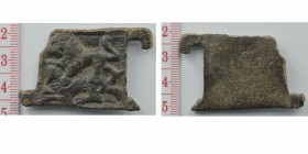 Medieval bronze belt buckle
