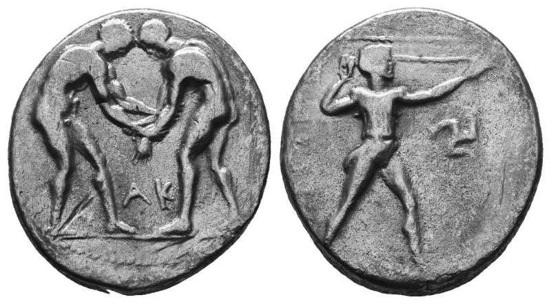 Pamphylia, Tetradrachm,Aspendos, c. 300-250 BC, AR,
Condition: Very Fine

Weight...