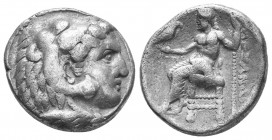 KINGDOM of MACEDON.Alexander III 'the Great',327-323 BC.AR Tetradrachm
Condition: Very Fine

Weight: 16,35gr
Diameter: 25mm