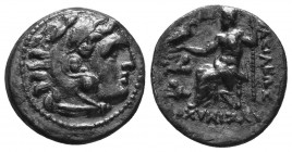 KINGDOM of MACEDON.Alexander III 'the Great',327-323 BC.AR drachm
Condition: Very Fine

Weight: 3.90gr
Diameter: 18mm