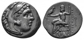 KINGDOM of MACEDON.Alexander III 'the Great',327-323 BC.AR drachm
Condition: Very Fine

Weight: 4.18gr
Diameter: 18mm