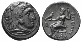 KINGDOM of MACEDON.Alexander III 'the Great',327-323 BC.AR drachm
Condition: Very Fine

Weight: 4.10gr
Diameter: 18mm