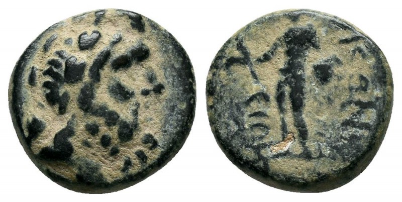 LYKAONIA. Eikonion 100-0 BC.AE Bronze

Condition: Very Fine

Weight: 3.3 gr
Diam...